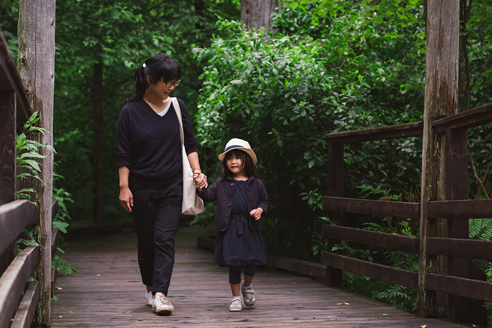 Family in the park