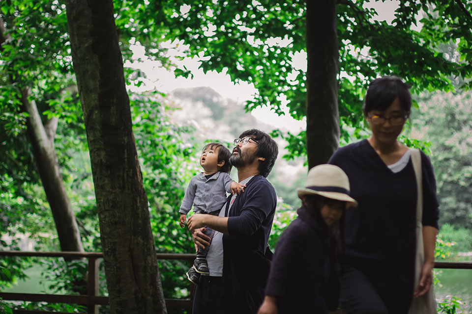 Family in the park
