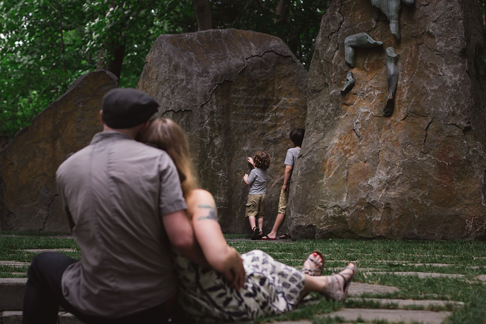Family in the park