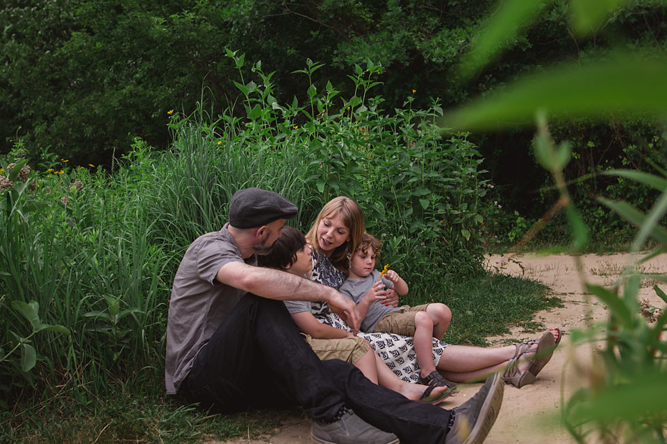 Family in the park