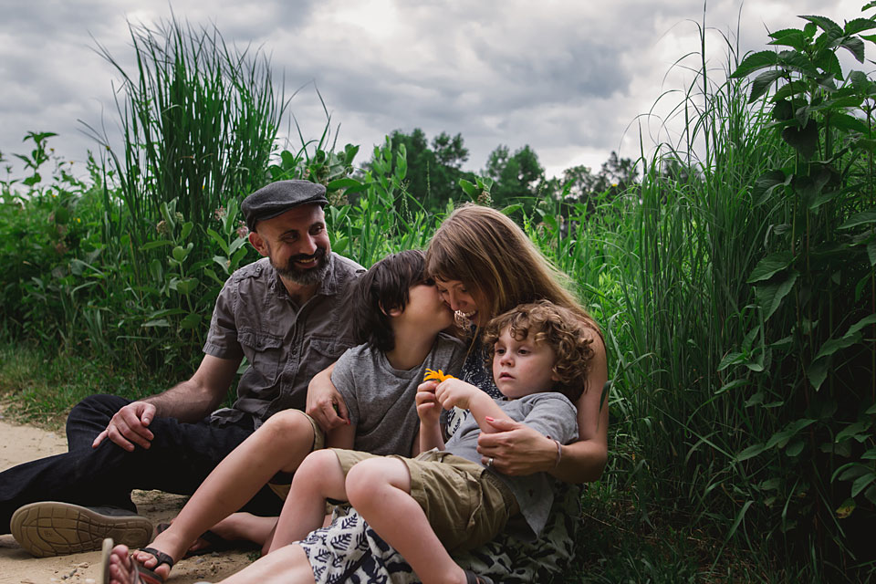 Family in the park