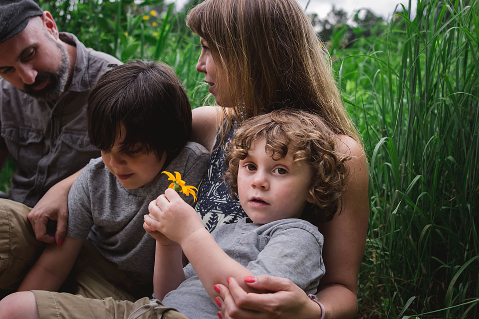 Family in the park