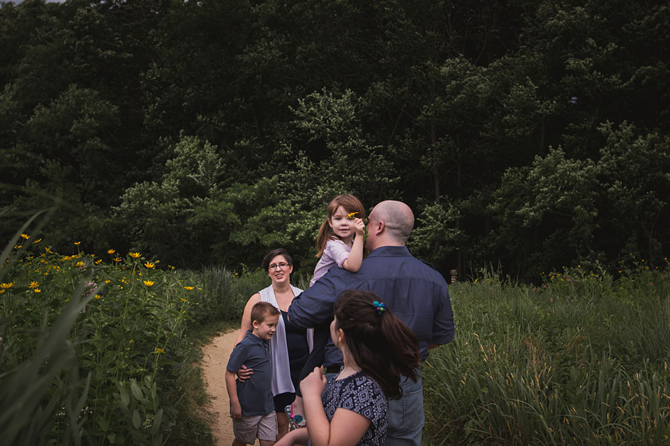 Family in the park