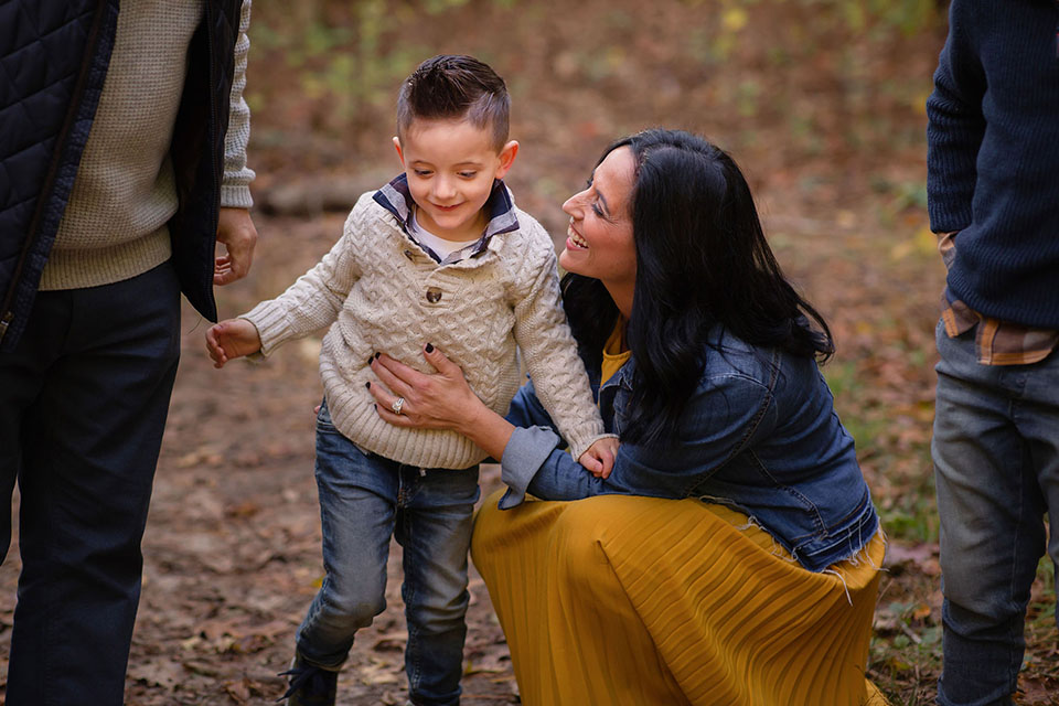 Family in the park