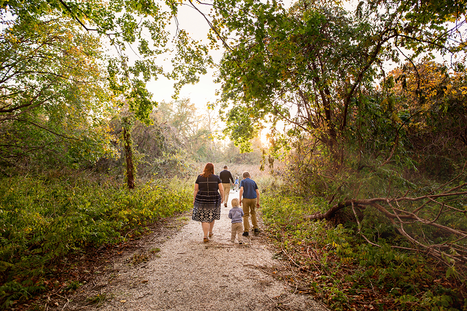 Family in the park
