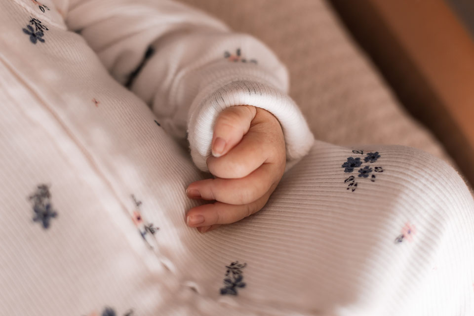 Baby in hospital