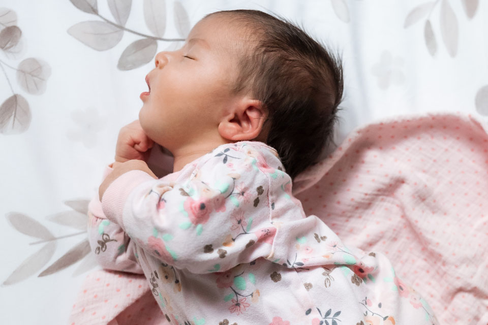 Baby in hospital
